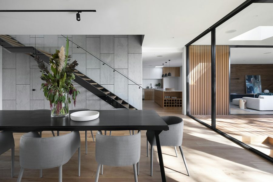 Bright tidy living room in a family home