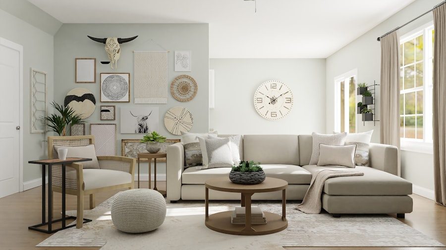 Tidy living room after a home clean